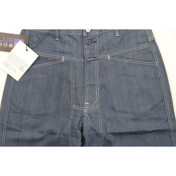 Deadstock Vintage 90s Marithe Francois Girbaud Mens 32 Baggy Denim Shorts Blue - Picture 3 of 11